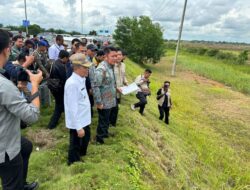 H.Herman Deru Tinjau Program Cetak Sawah 122 Hektar di Kabupaten Ogan Ilir.